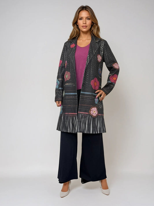LCW25-022 Manteau fleurs