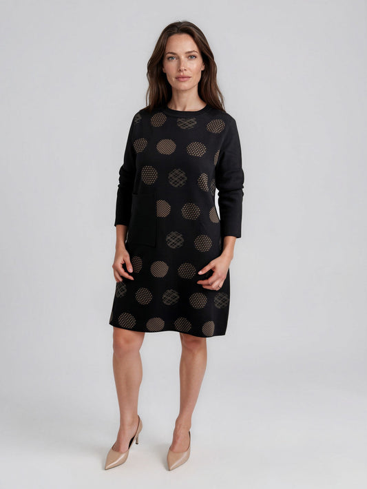 03055 Robe Imprimée Cercle