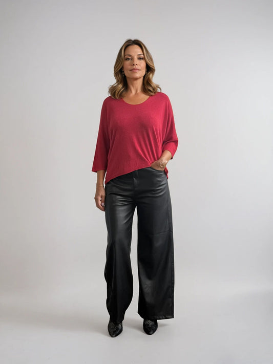 03066 Pantalon En Cuir