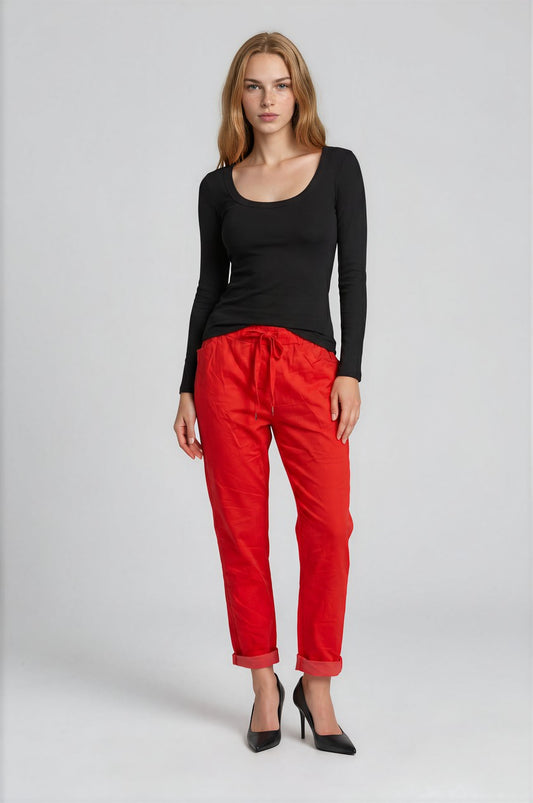 02522 Pantalon Taille Plus