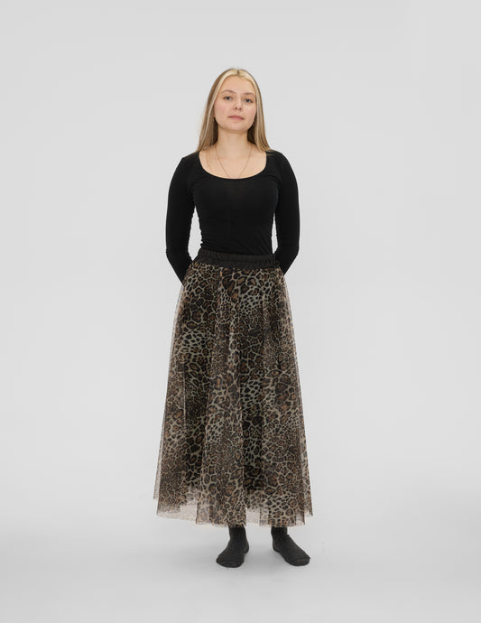 LCW25-039 Jupe léopard